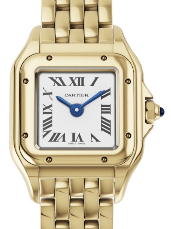Cartier Panth?re de Cartier Ladies Watch Mini Quartz Yellow Gold Silver Dial Yellow Gold Bracelet WGPN0016 - BRAND NEW