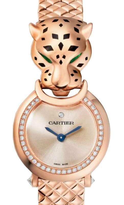 La Panthere De Cartier 23.6mm Quartz Rose Gold Pink Dial HPI01381
