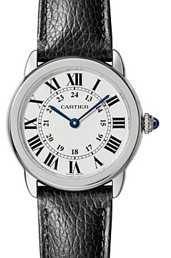 Cartier Ronde Solo de Cartier Ladies Watch Quartz Stainless Steel 29mm Leather Strap WSRN0019 - BRAND NEW