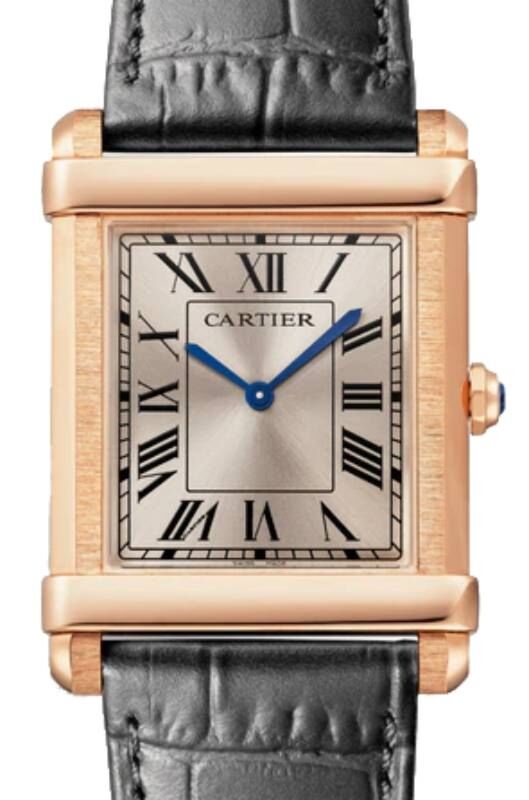 Cartier Tank Chinoise Large Manual Winding Platinum Gray