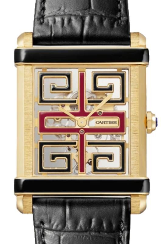 Cartier Tank Chinoise Large Manual Winding Yellow Gold
