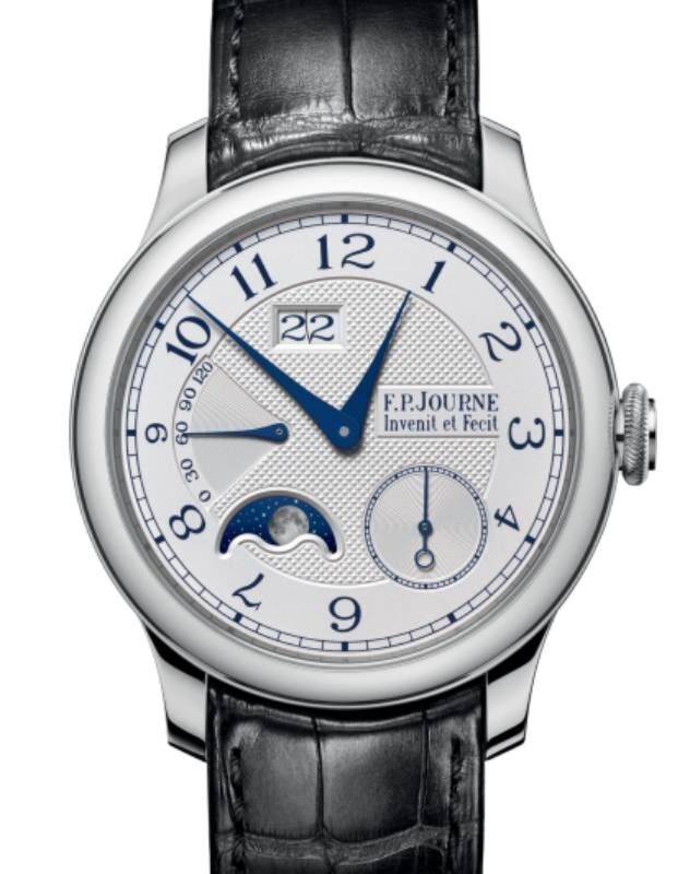 F.P.Journe Classique Automatique Lune Platinum 42mm Silver Dial Leather Strap - BRAND NEW