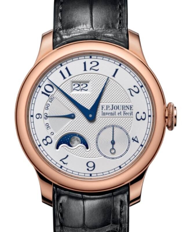 F.P.Journe Classique Automatique Lune Rose Gold 42mm Silver Dial Leather Strap - BRAND NEW