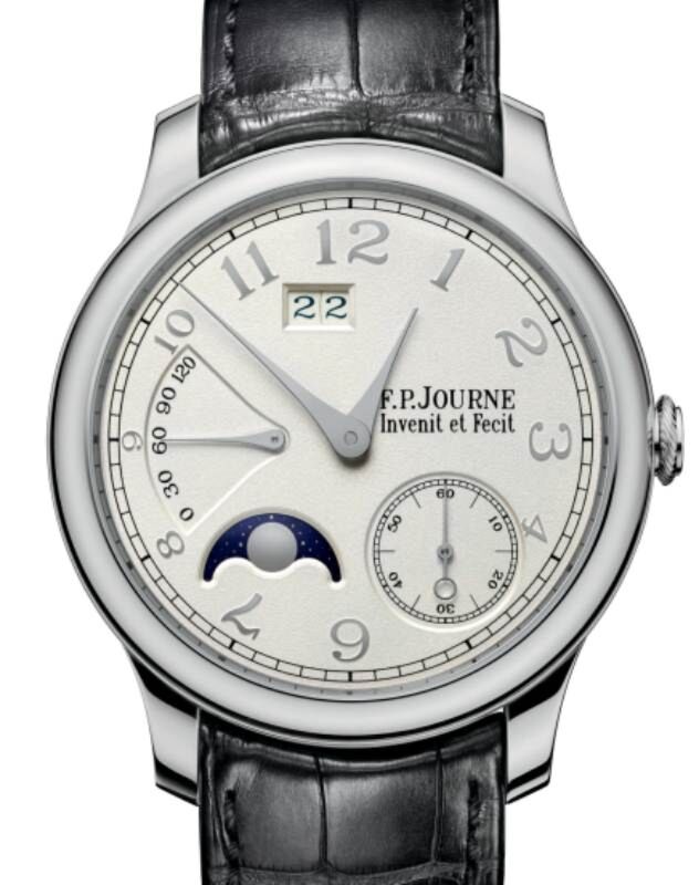 F.P.Journe Octa Automatique Lune Platinum 40mm White Dial Leather Strap - BRAND NEW