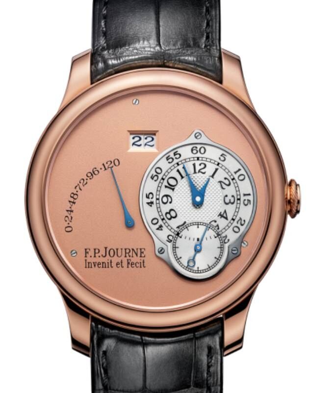 F.P.Journe Octa Reserve De Marche Rose Gold 40mm Salmon Dial Leather Strap - BRAND NEW