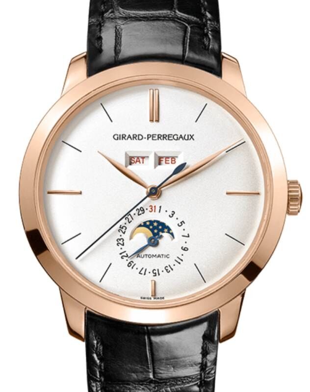 Girard Perregaux 1966 Full Calendar 40mm Pink Rose Gold 49535-52-151-BK6A