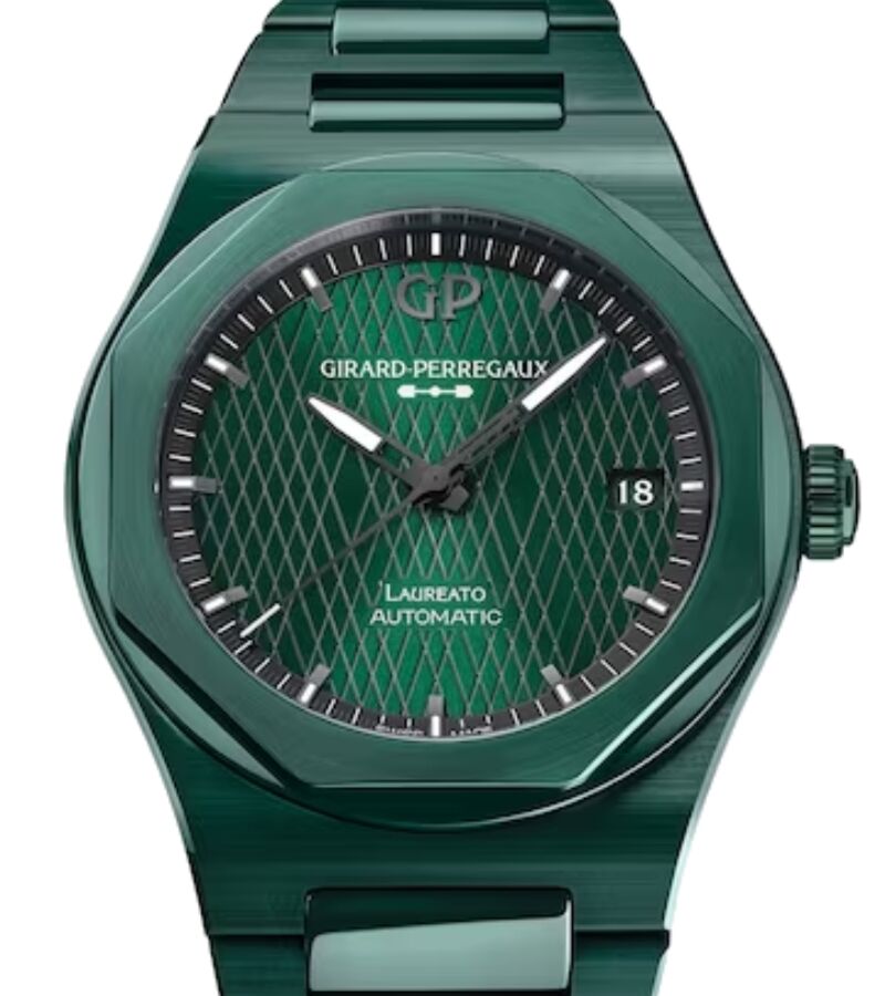 Girard Perregaux Laureato 38mm Green Ceramic Aston Martin Edition 81005-32-3080-1CX