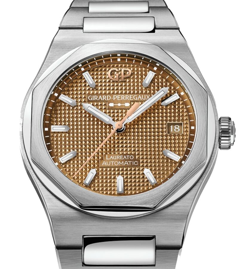 Girard Perregaux Laureato 38mm Stainless Steel Copper Dial 81005-11-3154-1CM