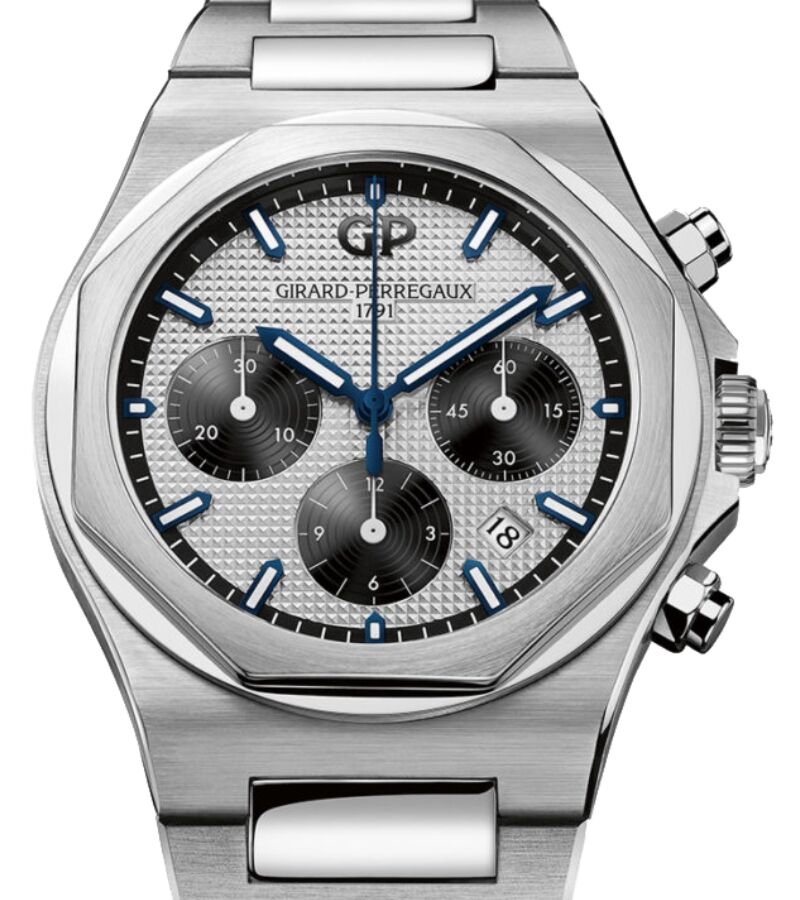 Girard Perregaux Laureato Chronograph 42mm Steel Silver Dial 81020-11-131-11A