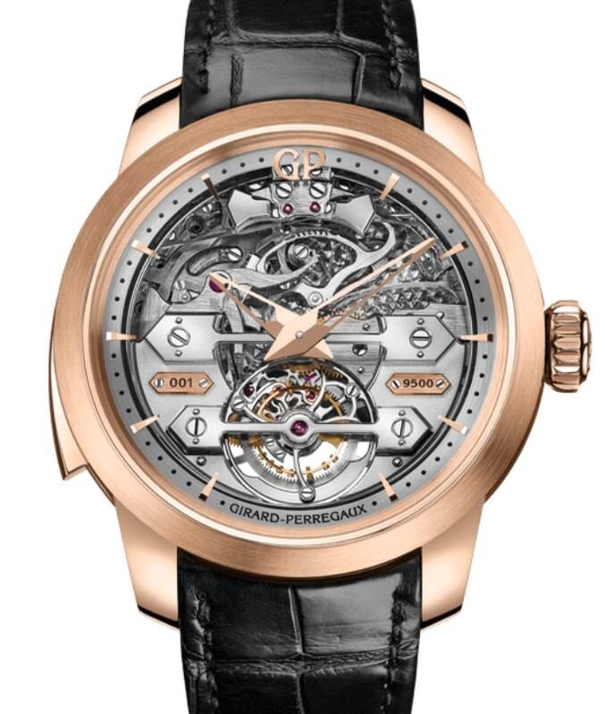 Girard Perregaux Minute Repeater Tourbillon with Bridges Pink Rose Gold 45mm 99820-52-001-BA6A
