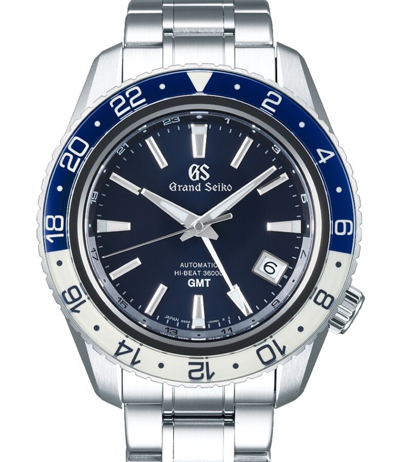 Grand Seiko Sport Hi-Beat GMT Triple Time Zone Steel Blue Dial SBGJ237 - BRAND NEW