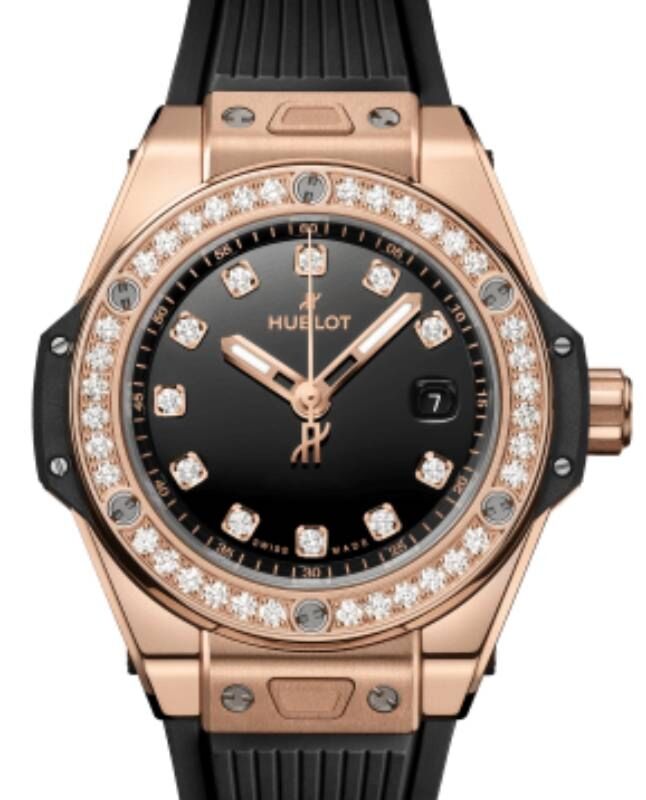 Hublot Big Bang 3-Hands One Click King Gold Diamonds 33mm 485.OX.1280.RX.1204 - BRAND NEW