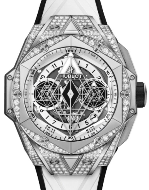 Hublot Big Bang Partnerships Sang Bleu II Titanium White Pave 45mm 418.NX.2001.RX.1604.MXM20 - BRAND NEW