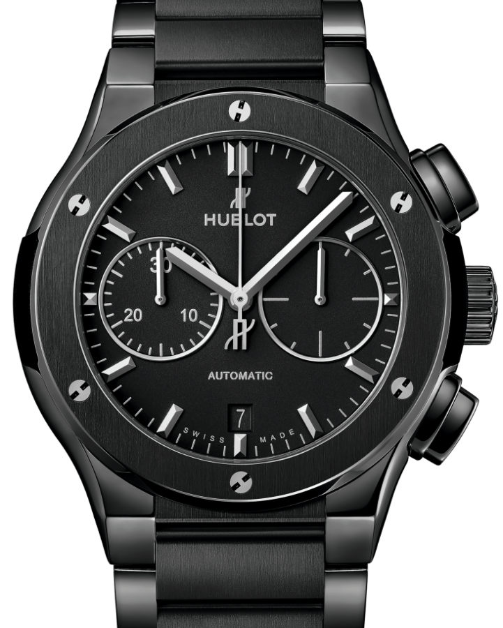 Hublot Classic Fusion Chronograph Black Magic Bracelet 45mm 520.CM.1170.CM - BRAND NEW