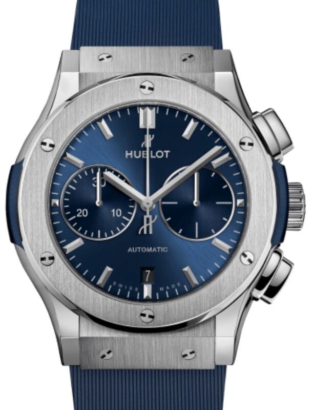 Hublot Classic Fusion Chronograph Titanium Blue 45mm 521.NX.7170.RX - BRAND NEW