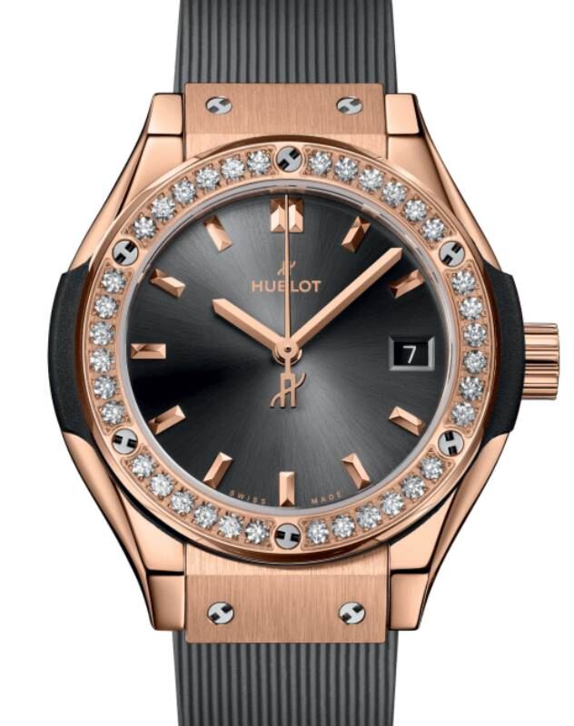 Hublot Classic Fusion Racing Grey King Gold Diamonds 29mm 591.OX.7080.RX.1204