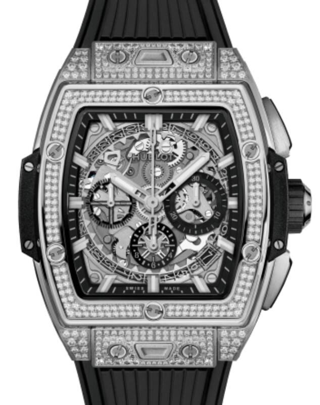 Hublot Shaped Spirit of Big Bang Titanium Pave 42mm 642.NX.0170.RX.1704