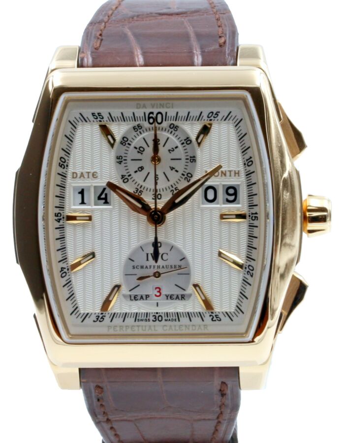 IWC Da Vinci IW376102 Perpetual Digital Date-Month Chronograph Men's 18k Rose Gold BOX/PAPERS