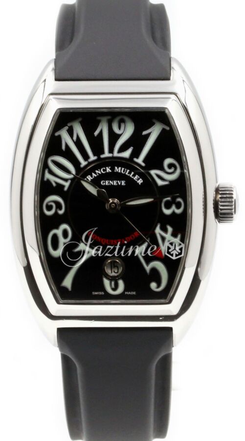 Franck Muller Conquistador 8001 SC Men's 40mm Black Stainless Steel Rubber PRE-OWNED