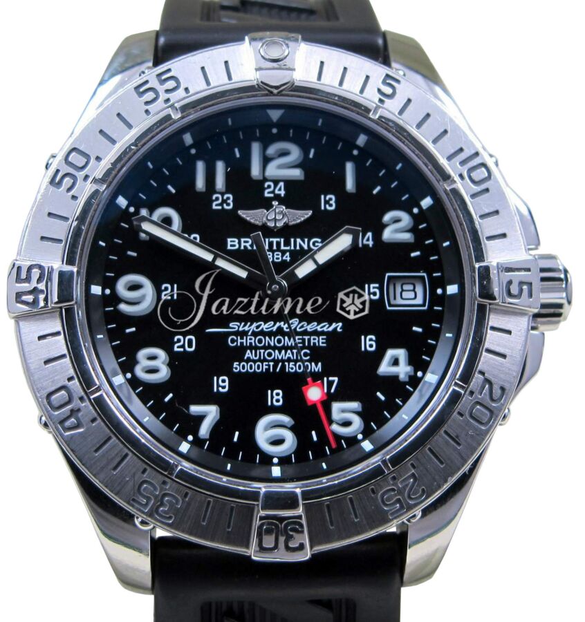 Breitling Superocean A17360 Steelfish Men's 42mm Black Stainless Steel Pro 2
