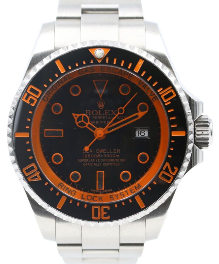 Rolex Deepsea Ceramic 44mm Orange Sea Dweller PVD Black DLC 126660