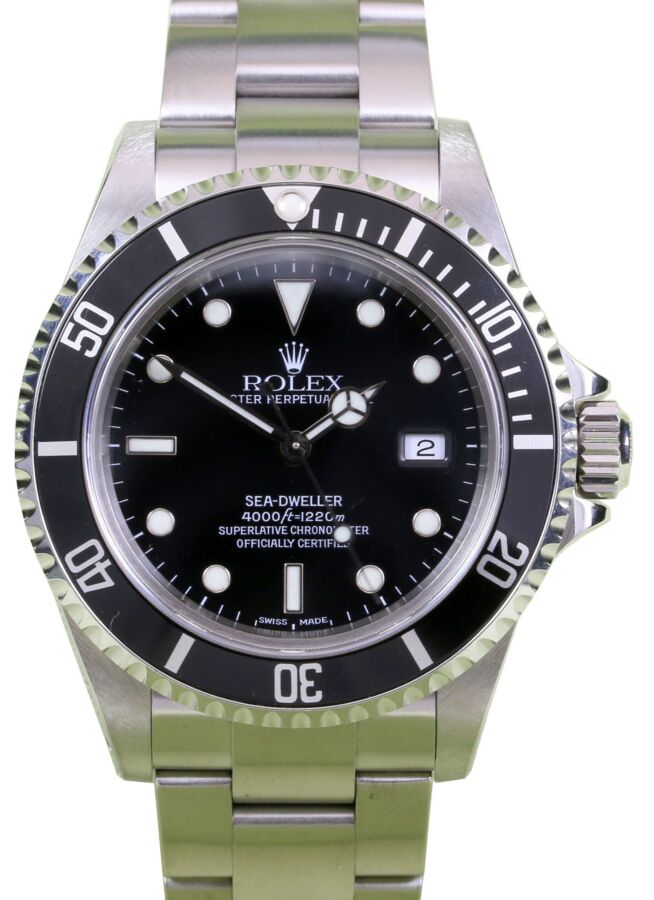 Rolex Sea-Dweller 16600 40mm Stainless Steel Oyster Diver BOX PAPERS
