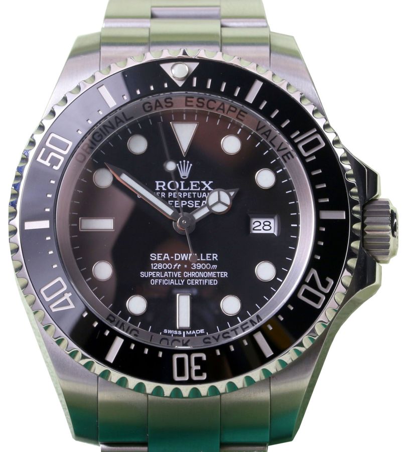 Rolex Deepsea Sea-Dweller Ceramic Date Stainless Steel 116660 Black 44mm - PRE-OWNED