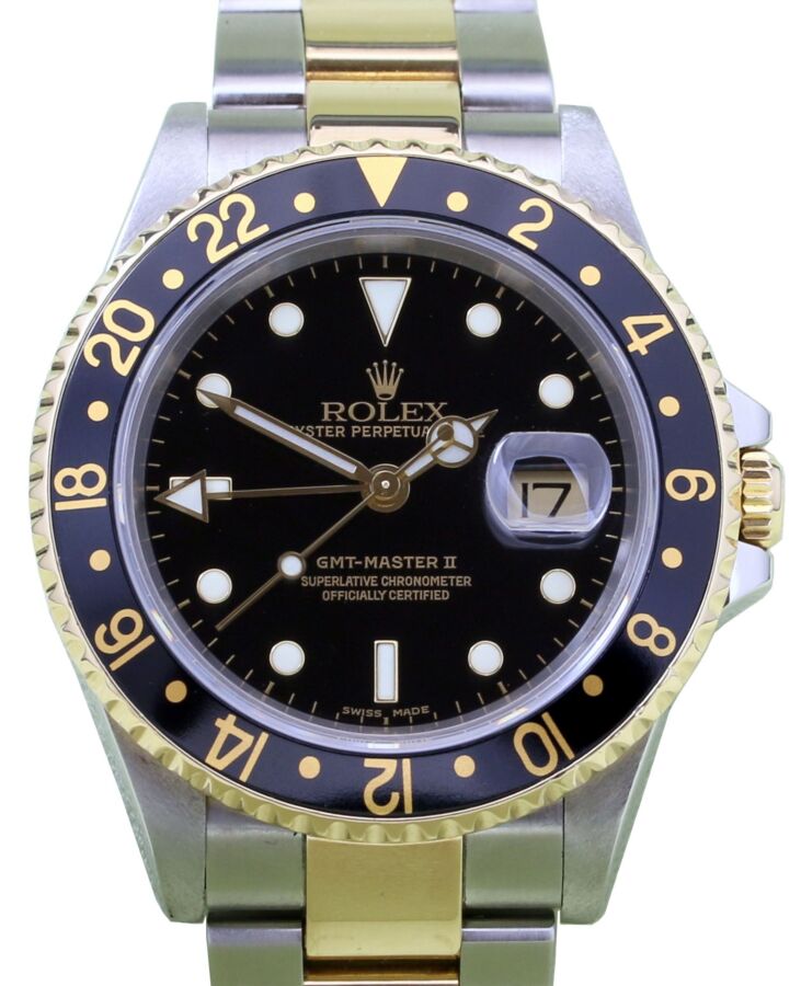 Rolex GMT-Master II 16713 40mm 18k Yellow Gold Stainless Steel