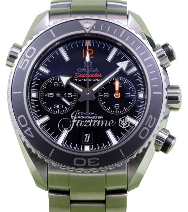 Omega Planet Ocean Chronograph 600M 232.30.46.51.01.003 Co-Axial Black Ceramic Stainless Steel PRE-OWNED