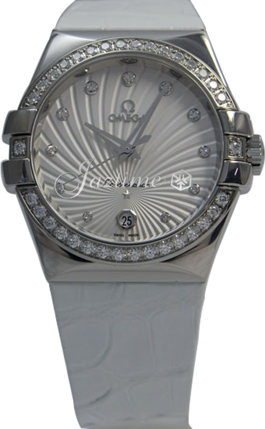 OMEGA 123.18.35.60.52.001 CONSTELLATION QUARTZ 35mm STEEL BRAND NEW