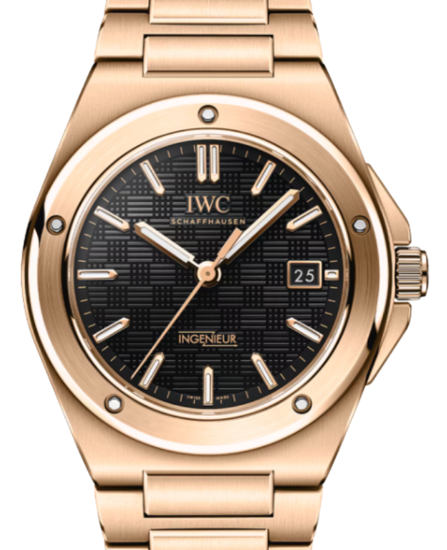 IWC Ingenieur Automatic 18-Carat 5N Gold Black Dial 40mm IW328702 - BRAND NEW