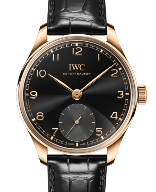 IWC Portugieser Automatic 18-Carat Gold 40.4mm Black Dial IW358401 - BRAND NEW