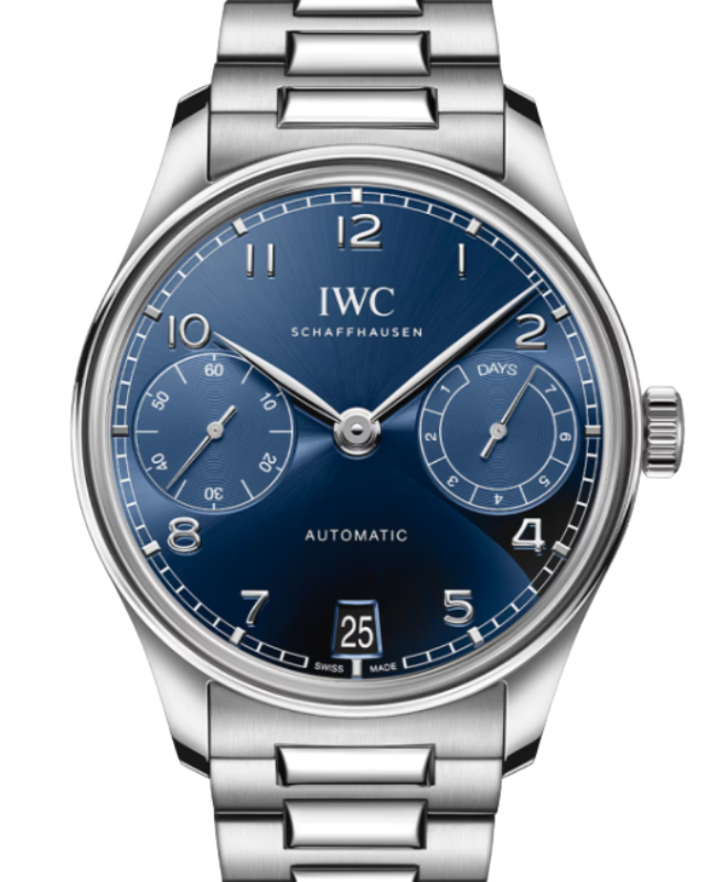 IWC Portugieser Automatic Steel 42.4mm Blue Dial IW501704 - BRAND NEW