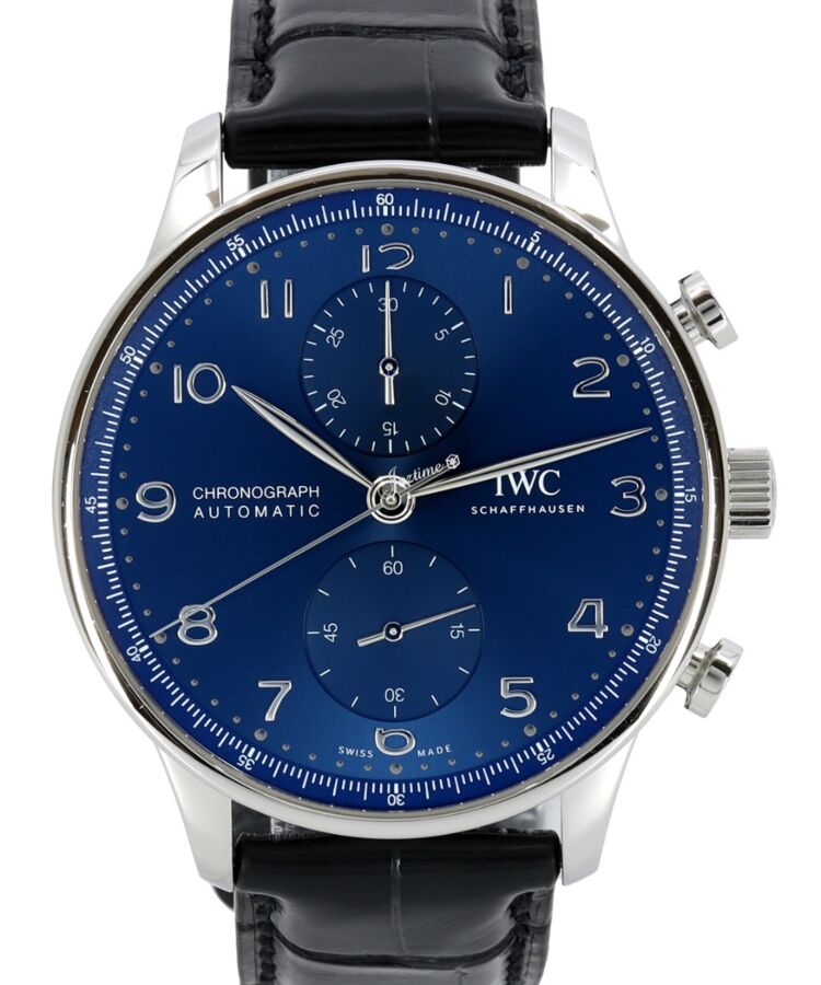 IWC Portugieser Chronograph Stainless Steel 41mm Blue Dial IW371606