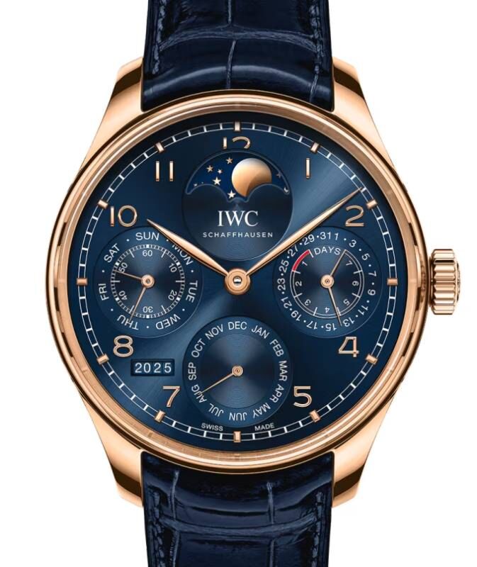 IWC Portugieser Perpetual Calendar Armor Gold Blue Dial IW503312
