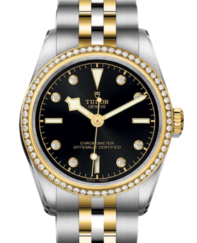 Tudor Black Bay One 39mm S&G Steel Yellow Gold Bracelet Black Diamond Dial M79673-0005 - BRAND NEW