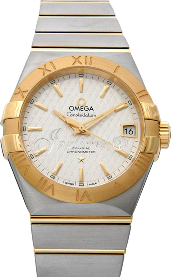 OMEGA 123.20.38.21.02.009 CONSTELLATION CO-AXIAL 38mm STEEL AND YELLOW GOLD - BRAND NEW