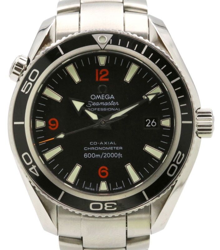 Omega 2201.51.00 Seamaster Planet Ocean 42mm Black Bezel Arabic Index Dial Stainless Steel - PRE-OWNED