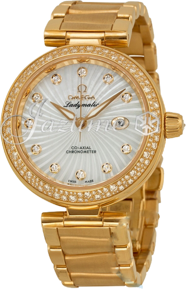 OMEGA 425.65.34.20.55.001 Ladymatic 34 mm Red Gold BRAND NEW
