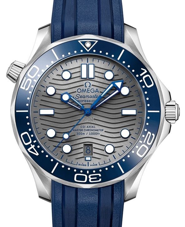 Omega Seamaster Diver 300M 42mm Steel Grey Dial Rubber Strap 210.32.42.20.06.001