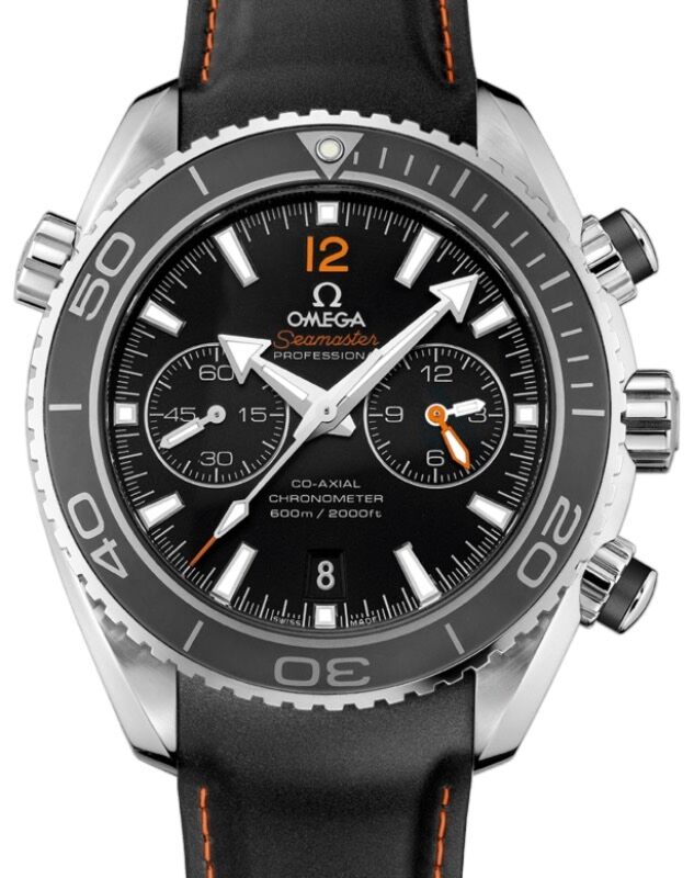 Omega Seamaster Planet Ocean 600M Co-Axial Chronometer Chronograph 45.5mm Stainless Steel Ceramic Bezel Black Dial Rubber Strap 232.32.46.51.01.005 - BRAND NEW