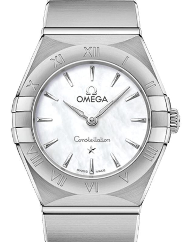 Omega Constellation Quartz 25mm Stainless Steel White Mother Of Pearl Dial 131.10.25.60.05.001 - BRAND NEW