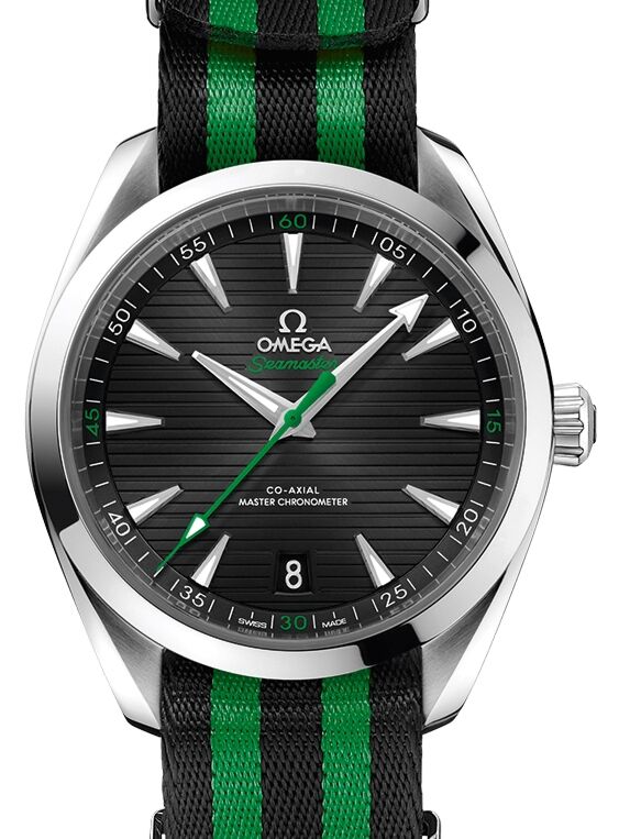 Omega Seamaster Aqua Terra 150M Co?Axial Master Chronometer Stainless Steel Black Dial & NATO Strap 41mm 220.12.41.21.01.002 - BRAND NEW