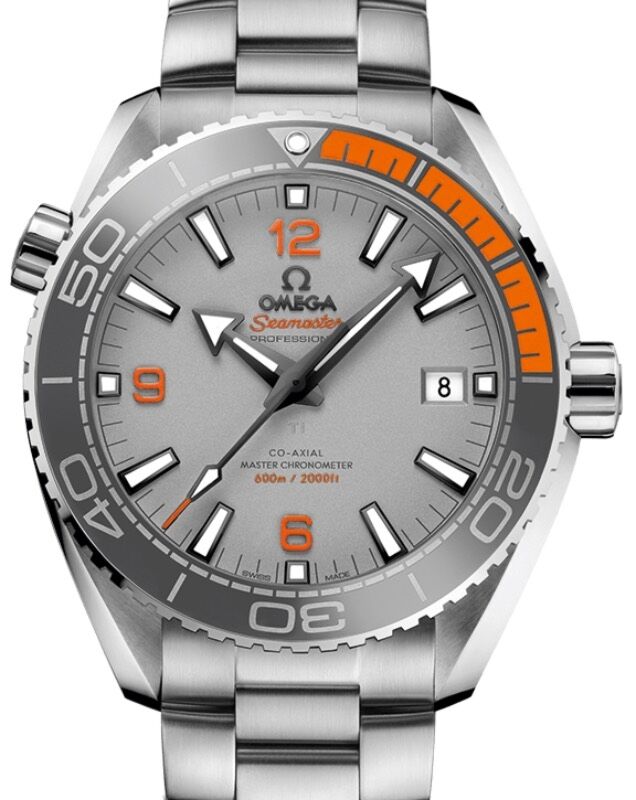 Omega Seamaster Planet Ocean 600M 43.5mm Titanium Grey Dial Bracelet 215.90.44.21.99.001