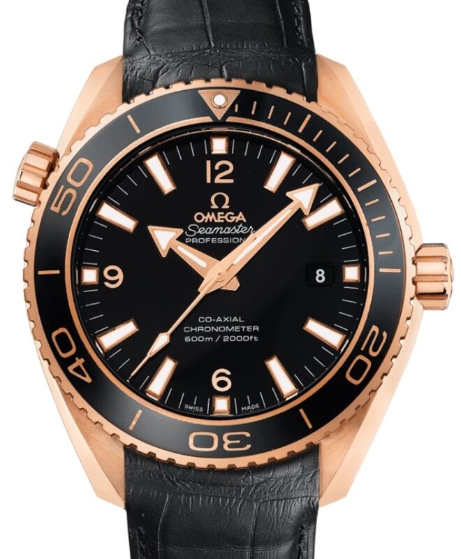 Omega Seamster Planet Ocean 600M 45.5mm Red Gold/Ceramic Black Dial 232.63.46.21.01.001