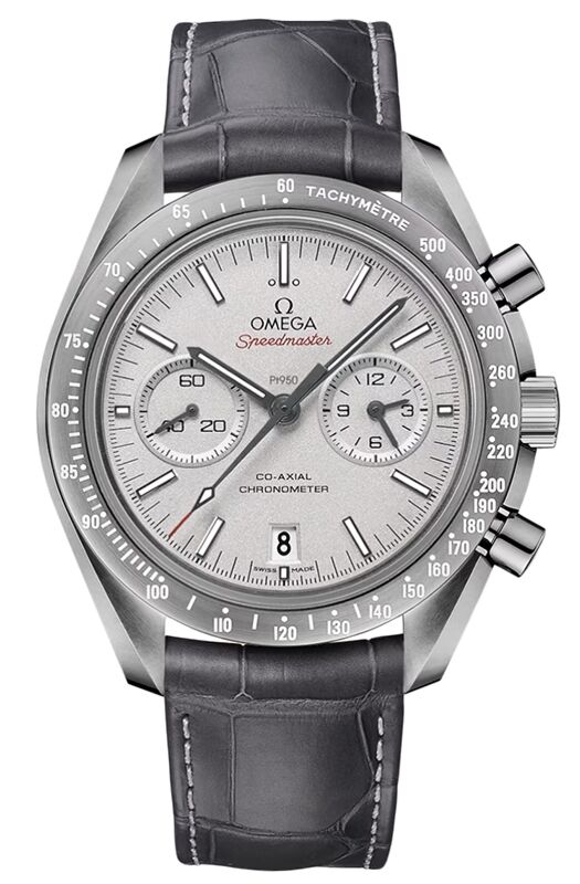 Omega Speedmaster Dark Side Of The Moon Chronograph Ceramic Grey Dial Leather Strap 311.93.44.51.99.002