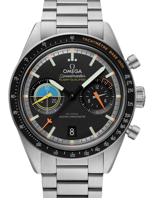 Omega Speedmaster Pilot Two Counter Steel Black Dial 332.10.41.51.01.002