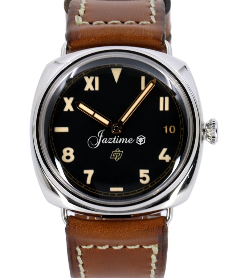 Panerai Radiomir California Steel 47mm Black Dial Leather Strap PAM00424
