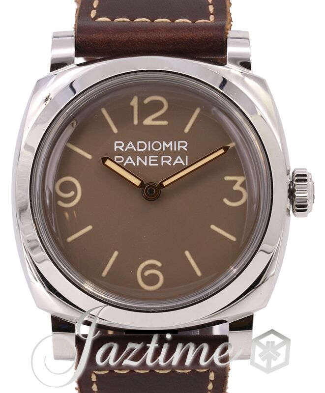 Panerai Radiomir 1940 3 Days Acciaio Steel 47mm Brown Dial Leather Strap PAM00662