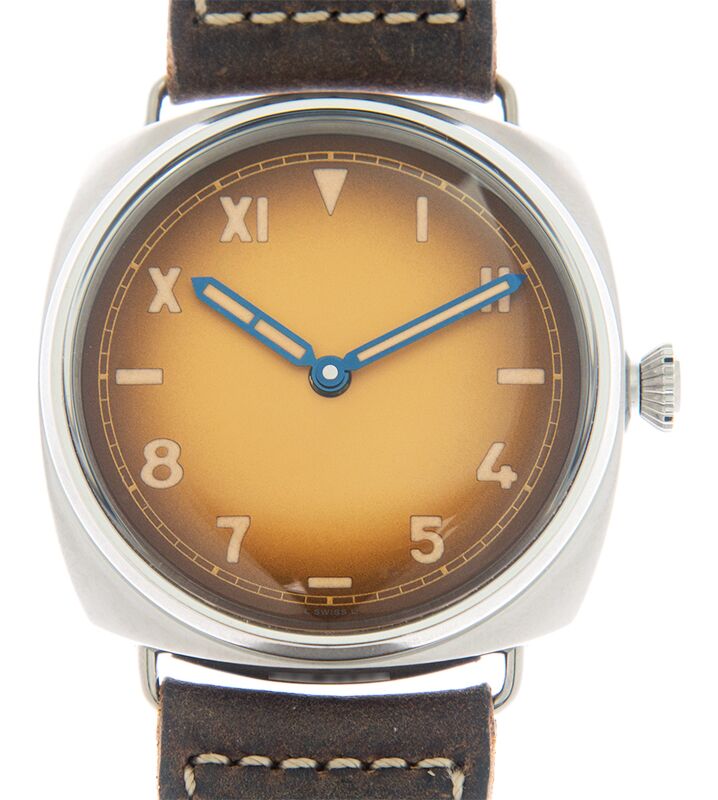 Panerai Radiomir California Steel 47mm Brown Dial Leather Strap PAM00931